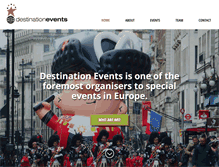 Tablet Screenshot of destinationevents.com